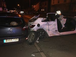 Supporting image for story: Passengers cut free after Hednesford crash