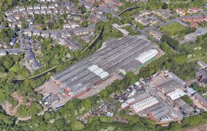 An aerial view showing the industrial estate where the men were shot. Photo: Google
