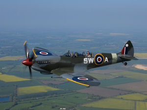 Supporting image for story: Shropshire data expert Alex techs to the skies in a Spitfire