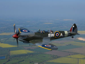 Supporting image for story: Shropshire data expert Alex techs to the skies in a Spitfire