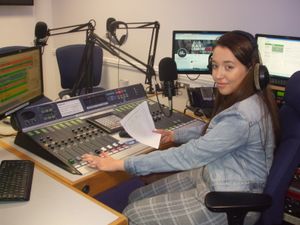 Supporting image for story: Teenage hospital patient's dream comes true after spending day as radio presenter