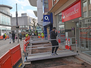 Supporting image for story: Pedestrianised street dug up in Wolverhampton city centre for £850,000 paving scheme