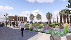 An image of how the new public square will look