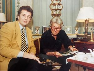 Ian with the late Lord Lichfield