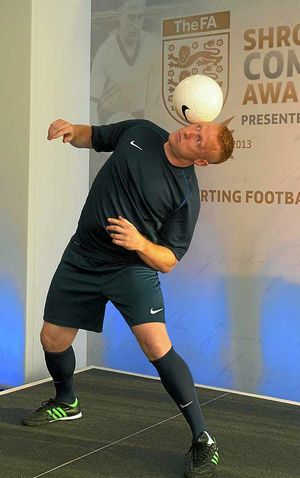 Football free-styler Dan Magness