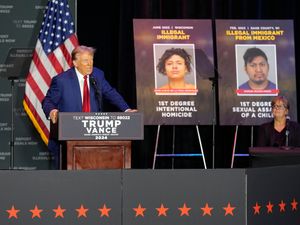 Supporting image for story: Harris should not be forgiven for ‘erasing’ border, Trump claims