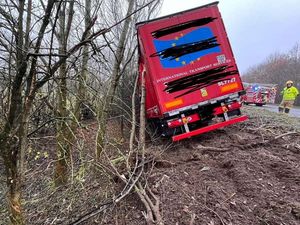 Supporting image for story: Shropshire trunk road reopened after 12 hour closure following lorry overturning