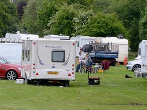 Supporting image for story: Uproar as travellers set up camp in Walsall