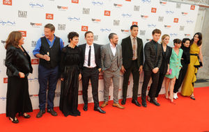 The stars of Peaky Blinders at the series five premiere at Birmingham Town Hall