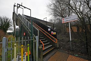 Bescot Stadium Railway Station is only accessible using the stairs