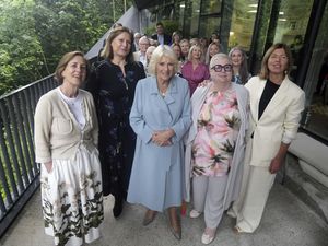 Supporting image for story: Queen meets cancer patients on visit to Maggie’s centre