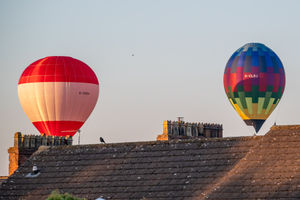Oswestry's Balloon Festival returned over the weekend. Picture: Graham Mitchell.