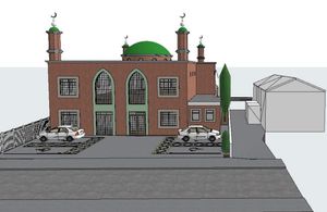 An artist\'s impression of the proposed mosque in Tividale. Pic: TDF Design. Permission for reuse for all LDRS partners.