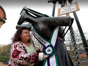 Supporting image for story: Woolly tribute for Bilston statue to mark suffragette movement anniversary