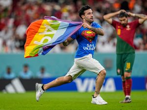 Supporting image for story: Man who invaded pitch with rainbow flag banned from World Cup matches