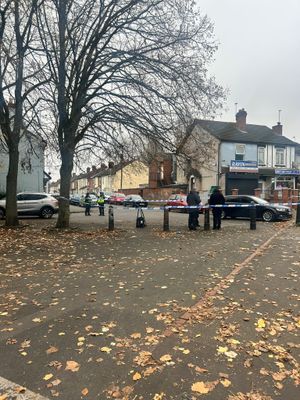 Police tape in the area on Saturday morning. Photo: Saskia Masaun