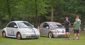 There wasn't only camper vans at the event, but also a whole lot of classic bettles too!