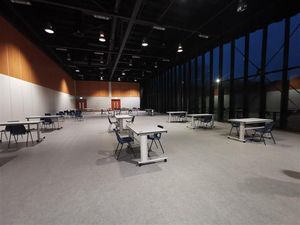 Supporting image for story: Preparations under way for mass vaccination site at Telford International Centre