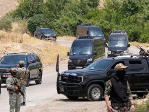 Supporting image for story: Kurdish separatist fighters in Iraq begin laying down weapons