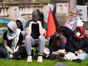 Supporting image for story: Students on hunger strike in Gaza protest urged not to risk their health