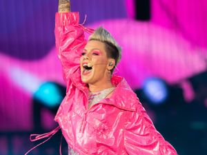 Supporting image for story: Singer Pink rings in new year from hospital bed after surgery