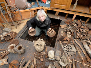Supporting image for story: What a find! Social media revved up over motorbike parts stash in Shrewsbury floods clean-up 