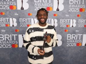 Myles Smith was named as the winner of the Brits Rising Star award (JM Enternational/Brits/PA)