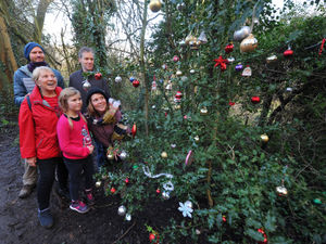 Supporting image for story: Community brightens walk with Christmas decorations