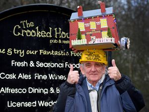 Supporting image for story: Crooked House super fan with a hat to match hopes to preserve history for future generations
