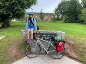 Supporting image for story: Student cycling 125 miles to graduation ceremony