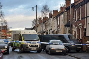 Police in Hope Street, West Bromwich
