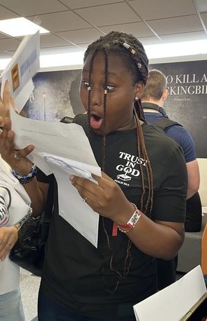 One of The Hart School's GCSE success stories Nifemi Ifetayo