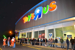 Supporting image for story: Star Wars mad fans queue through the night at Oldbury store to get hands on new toys