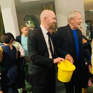 Sir Ian McKellen raising funds at Birmingham REP