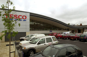 The new Tesco on its opening day
