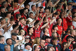 Walsall fans at Chesterfield 