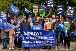 The picket line today