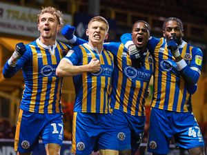 Supporting image for story: Shrewsbury Town v Luton: Fejiri Okenabirhie keeps pushing to improve his goal haul