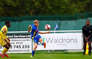 Action from Darlaston's match verses Vauxhall Motors