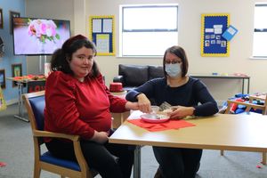 Bethan and Kim Cummings, lead support worker