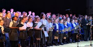 The choir delivered its first ever performance at the event.