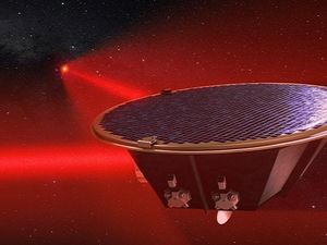 Supporting image for story: It's official! The hunt for gravitational waves is heading to space