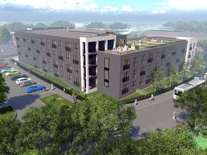 Supporting image for story: Revised plan for expanded assisted living development on former leisure centre site