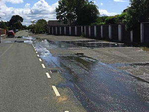Supporting image for story: Anger over 'river of sewage' on Shropshire road