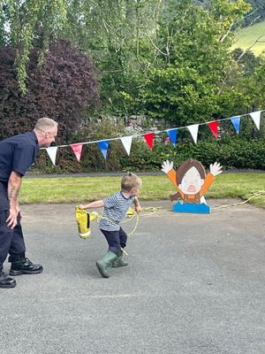 Dozens turned out to celebrate 75 years of Shropshire Fire & Rescue. Photo: Clun Fire Station