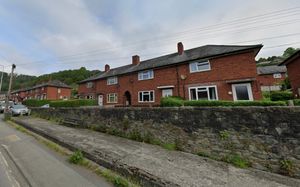 Powys council houses in Welshpool. From Google Streerview