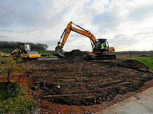 Supporting image for story: Construction starts on £15m parcel firm base