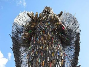 Supporting image for story: Knife Angel is joint winner of peace prize