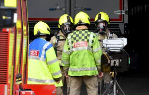 Around 40 fire service Personnel worked at the scene