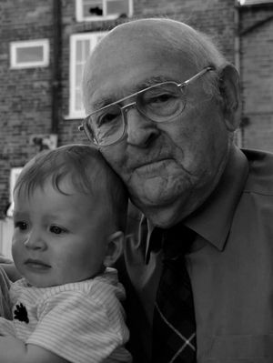 Bob Urey with great great grandson Jacques